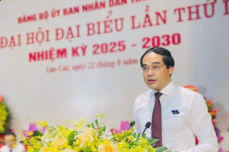 Đồng chí Trịnh Xuân Trường - Bí thư Tỉnh ủy Lào Cai phát biểu chỉ đạo Okvip69.com bán cá nổ hủ