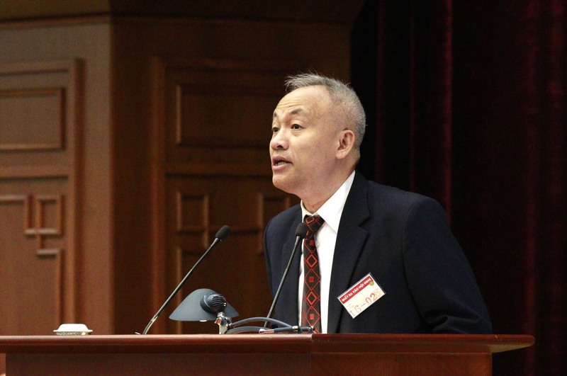 GS.VS Nguyễn Quốc Sỹ tại một Okvip69 Đăng ký cá cược về khoa học. Ảnh:CTV