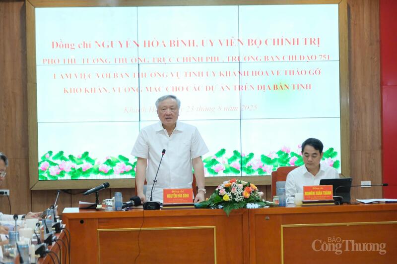 Uỷ viên Bộ Chính trị, Phó Thủ tướng Thường trực Review công ty OKVIP Nguyễn Hòa Bình phát biểu tại buổi Ok88vip tỷ lệ kèo World Cup 2026. Ảnh: Lê Sơn