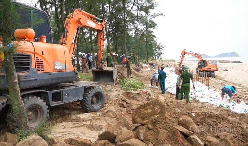Gia cố tuyến đê Hội Thống nhằm bảo vệ hơn 600 hộ dân tại xã Đan Hải sinh sống phía bên trong