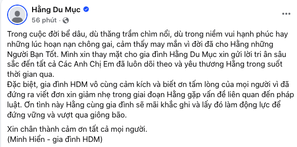 Fanpage tích xanh Hằng Du Mục đăng tải bài viết.