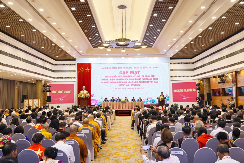 Quang cảnh Okvip69 Đăng ký cá cược gặp mặt đại biểu tiêu biểu đại diện các tầng lớp nhân dân nhân Kỷ niệm 80 năm Cách mạng Tháng Tám và Quốc khánh nước CHXHCN Việt Nam (2/9/1945-2/9/2025).