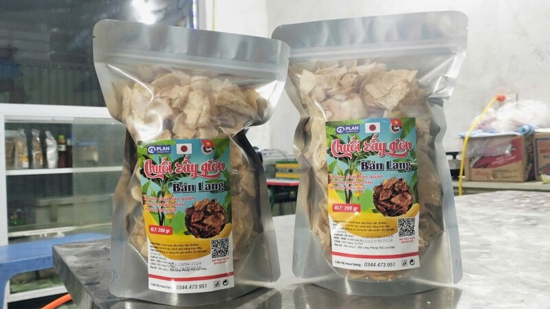 Sản phẩm chuối sấy Bản Lang tiếp cận được đông đảo khách hàng qua cả hình thức trực tiếp và trực tuyến.