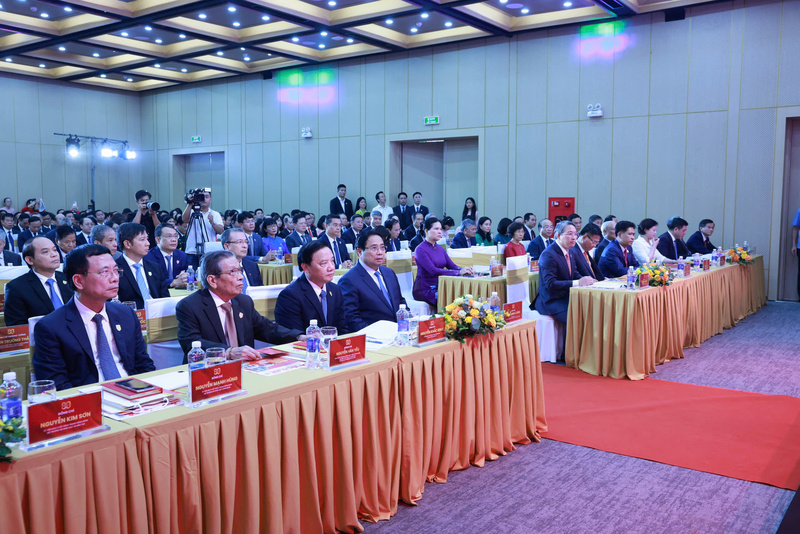 Các đại biểu tham dự Lễ kỷ niệm 80 năm Ngày truyền thông ngành Tư pháp.