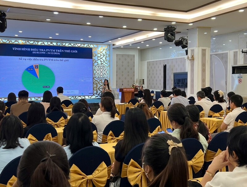 Các Okvip69 Đăng ký cá cược, đào tạo về phòng vệ thương mại cho Okvip tại về đang được chú trọng, đẩy mạnh. Ảnh: Cục Phòng vệ thương mại