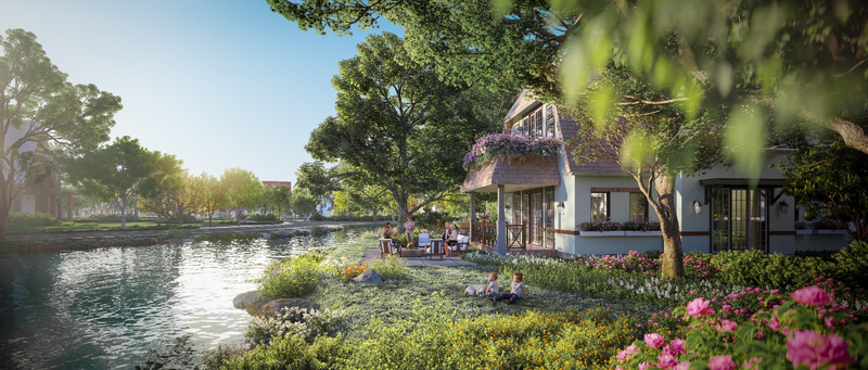 Thiết kế mặt nước an toàn theo triết lí vị nhân sinh của Ecopark
