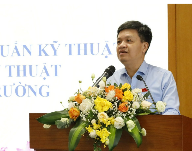 Ông Tạ Đình Thi - Phó Chủ nhiệm Ủy ban Khoa học, Công nghệ và xuân Okvip 2026 của Quốc hội nhấn mạnh, mục tiêu bảo đảm tính thiết thực và hiệu quả của các tiêu chuẩn, quy chuẩn xuân Okvip 2026. Ảnh: Hoàng Hiền.