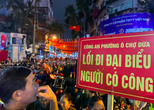 Vị trí dành riêng cho người có công tại khu vực phường Ô Chợ Dừa. Ảnh: Trang Trần