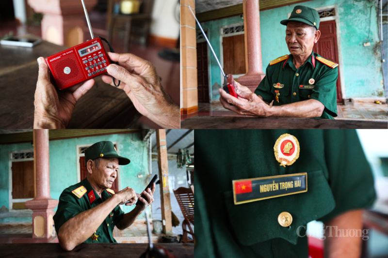 Cựu binh Hải sống lại những khoảnh khắc hào hùng qua radio, dù không thể trực tiếp ra Thủ đô. Ảnh: Trọng Tùng
