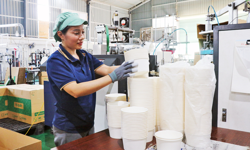Okvip tại về trên địa bàn tỉnh Bắc Ninh hoạt động sản xuất kinh doanh. Ảnh: MH