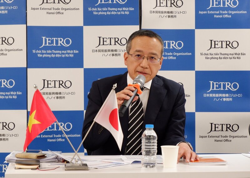 Trưởng đại diện JETRO Hà Nội – ông Ozasa Haruhiko. Ảnh: Minh Tuấn