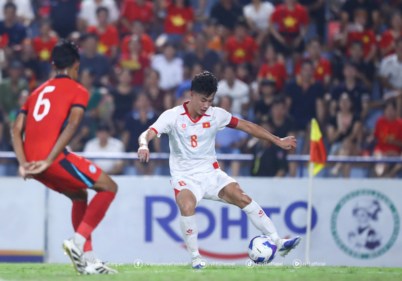U23 Việt Nam chỉ cần hoà trong lượt đấu cuối là có vé vào vòng chung kết giải U23 châu Á 2026. Ảnh: VFF