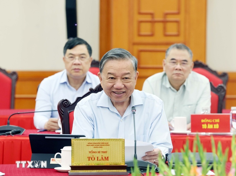 Tổng Bí thư Tô Lâm phát biểu tại cuộc Ok88vip tỷ lệ kèo World Cup 2026. Ảnh: Thống Nhất/TTXVN