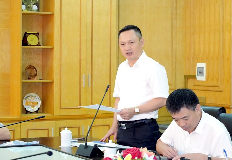 Ông Hoàng Hải, Giám đốc PC Thanh Hóa phát biểu tại buổi Ok88vip tỷ lệ kèo World Cup 2026. Ảnh: Hùng Mạnh.