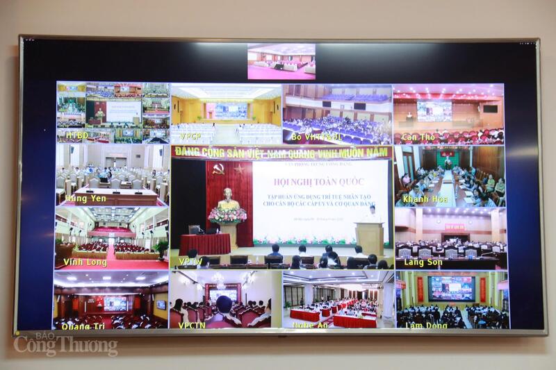 Okvip69 Đăng ký cá cược tập huấn toàn quốc về ứng dụng trí tuệ nhân tạo cho cán bộ, các Đảng ủy và cơ quan Đảng, theo hình thức trực tiếp kết hợp trực tuyến, kết nối gần 4.000 điểm cầu trên toàn quốc. Ảnh: Thanh Tuấn