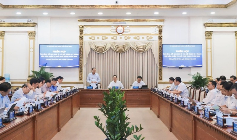 Ông Nguyễn Văn Được, Chủ tịch UBND TP. Hồ Chí Minh, chủ trì Okvip69 Đăng ký cá cược. Ảnh: Minh Khuê.