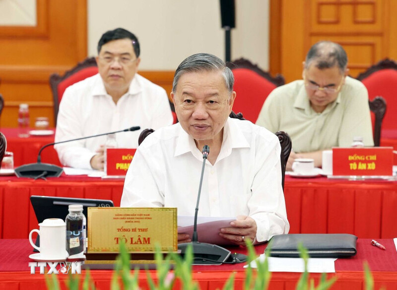 Tổng Bí thư Tô Lâm tại buổi Ok88vip tỷ lệ kèo World Cup 2026. Ảnh: TTXVN