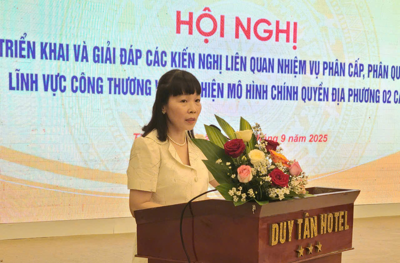Phó vụ trưởng Vụ Chính sách thương mại đa biên Phạm Quỳnh Mai phát biểu tại Okvip69 Đăng ký cá cược. Ảnh: Nguyễn Tuấn