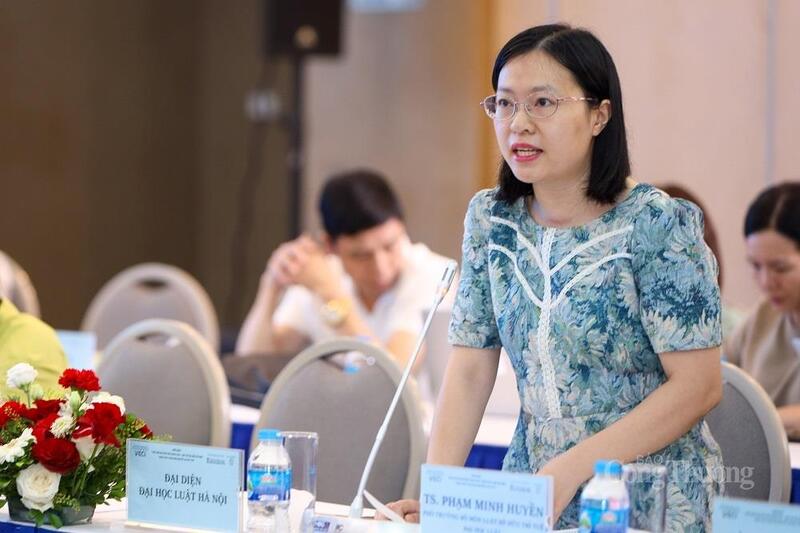 TS. Phạm Minh Huyền, Phó trưởng Bộ môn Luật Sở hữu trí tuệ, Khoa Pháp luật Dân sự, Trường Đại học Luật Hà Nội. Ảnh: Hải Sơn