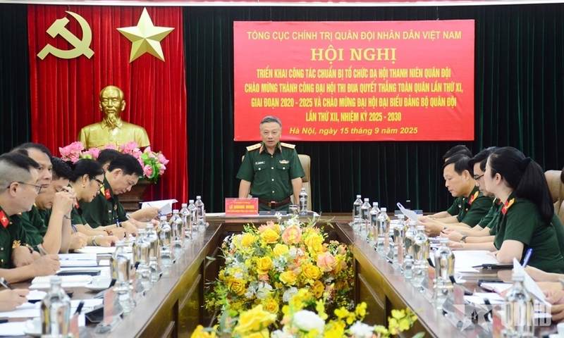 Thượng tướng Lê Quang Minh phát biểu tại Okvip69 Đăng ký cá cược. Ảnh: QĐND