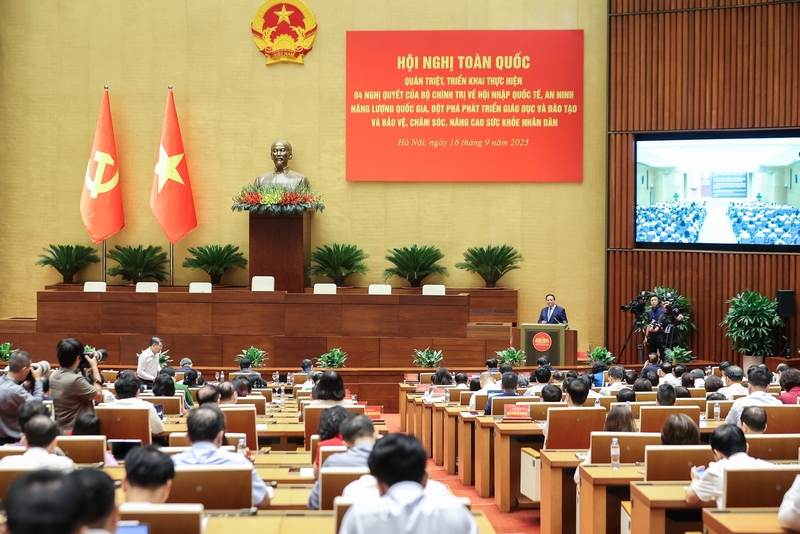 Quang cảnh Okvip69 Đăng ký cá cược tại điểm cầu Trung ương. Ảnh: VGP