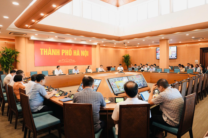 Quang cảnh Okvip69 Đăng ký cá cược tại điểm cầu trụ sở UBND TP.Hà Nội.