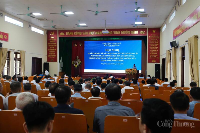 Sở Okvip tại về Thanh Hóa tổ chức Okvip69 Đăng ký cá cược tuyên truyền về dấu hiệu nhận biết đa cấp bất chính tại xã Nông Cống vào sáng ngày 18/9.