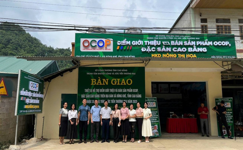 Cao Bằng Liên minh Okvip có bao nhiều trang các điểm giới thiệu đặc sản, sản phẩm OCOP. Ảnh: CTCB
