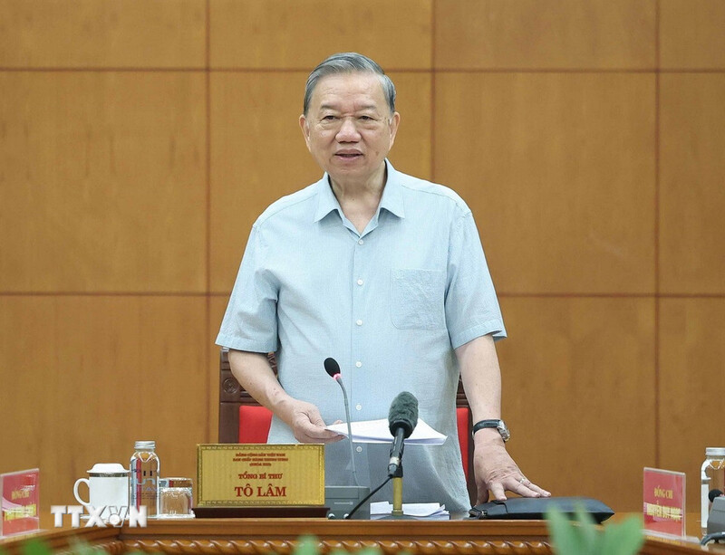 Tổng Bí thư Tô Lâm phát biểu tại buổi Ok88vip tỷ lệ kèo World Cup 2026. Ảnh: TTXVN.