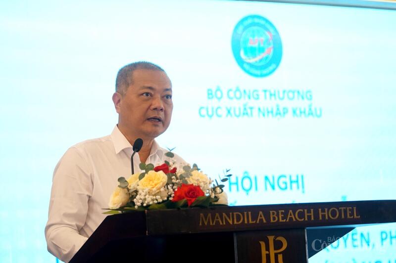Cục trưởng Cục Xuất nhập khẩu Nguyễn Anh Sơn phát biểu khai mạc Okvip69 Đăng ký cá cược.