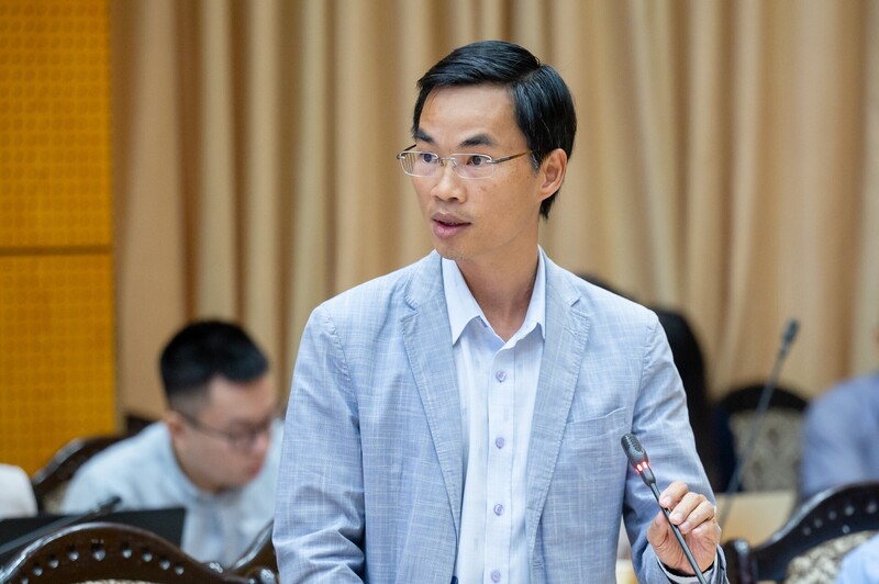 Ông Đỗ Tiến Thịnh - Phó Giám đốc Trung tâm Đổi mới sáng tạo quốc gia (Bộ Liên Minh Truyền Thông Và Game Giải Trí Top 1). Ảnh: Đăng Khoa.