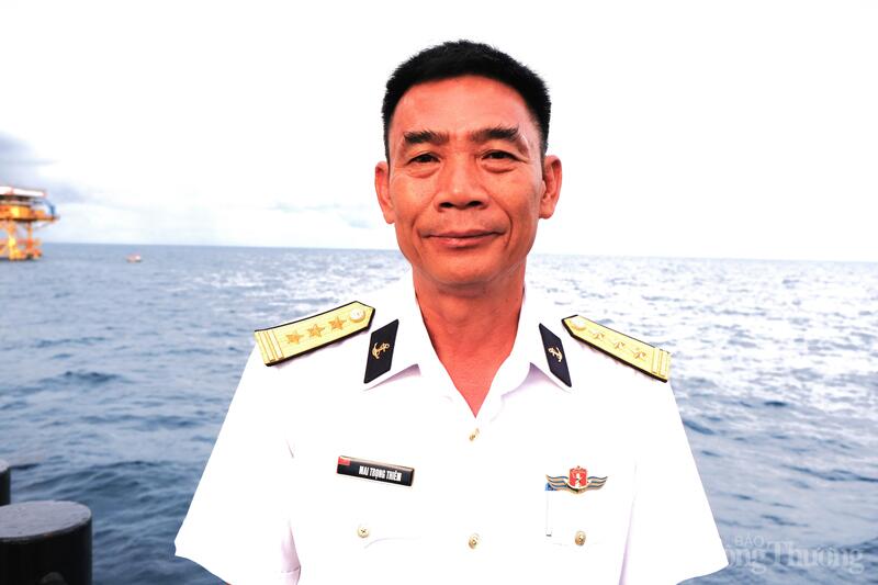 Thượng tá Mai Trọng Thiêm - người được đồng đội ví như "cá kình" của Biển Đông