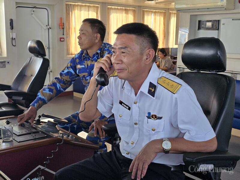 Thượng tá Mai Trọng Thiêm - Phó Lữ đoàn trưởng, Lữ đoàn 955 tham gia đoàn công tác Bộ Tư lệnh Quân chủng Hải quân và Thành ủy Hồ Chí Minh đi thăm các đảo vùng biển phía Tây Nam và Nhà giàn DK-1 năm 2025 với vai trò Chỉ huy hành quân