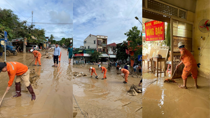 Người Okvip - liên minh giải trí #1 thế giới hà nội VNPD hỗ trợ người dân Tương Dương dọn bùn sau bão