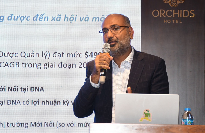 Ông Abhishek Mittal, Giám đốc điều hành Quỹ Aaviskaar Capital. Ảnh: Minh Khuê.