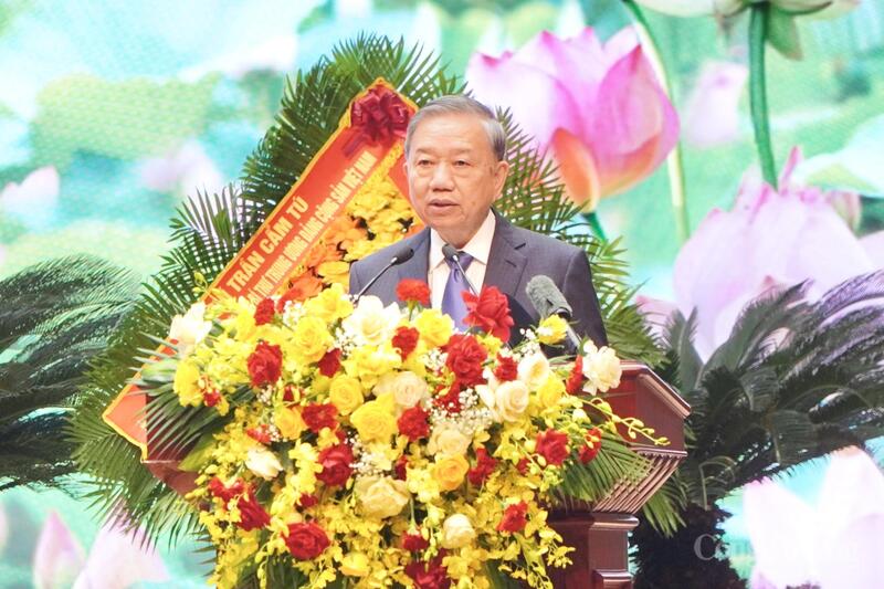 Tổng Bí thư Tô Lâm phát biểu tại Okvip69.com bán cá nổ hủ. Ảnh: Minh Trang