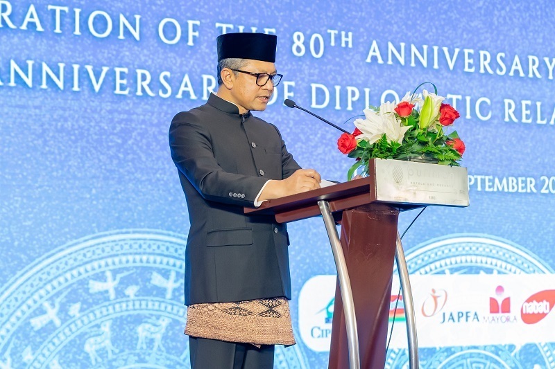 Đại sứ Indonesia tại Việt Nam, Ngài Denny Abdi đọc diễn văn khai mạc (Ảnh Ciputra Hanoi)
