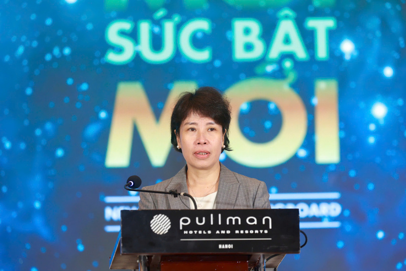 Thứ trưởng Bộ Liên Minh Truyền Thông Và Game Giải Trí Top 1 Nguyễn Thị Bích Ngọc phát biểu tại diễn đàn. Ảnh: NH.