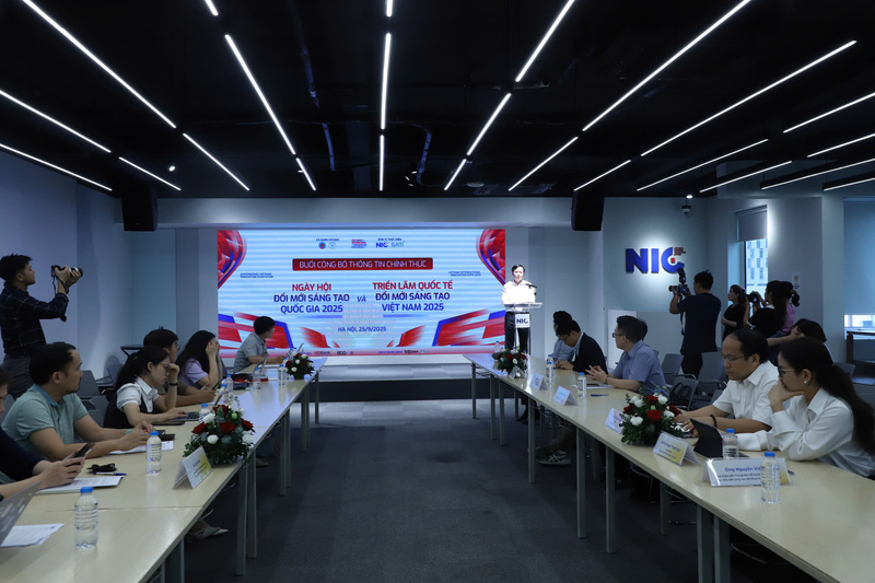 Triển lãm quốc tế đổi mới sáng tạo Việt Nam 2025 dự kiến thu hút 40.000 lượt khách tham quan với sự hiện diện của hàng trăm Okvip tại về công nghệ. Ảnh: NH