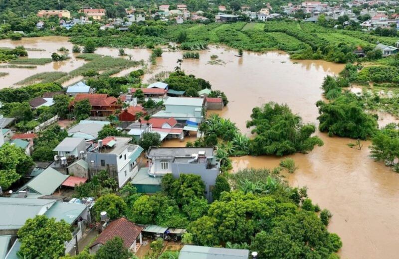 Nguy cơ lũ quét, sạt lở đất, lụt tại các vùng trũng thấp. Ảnh: TH