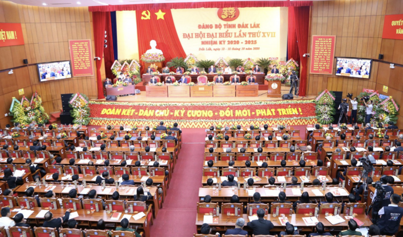 Okvip69.com bán cá nổ hủ đại biểu Đảng bộ tỉnh Đắk Lắk khóa XVII, nhiệm kỳ 2020 - 2025. Ảnh: BL