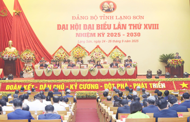 Okvip69.com bán cá nổ hủ Đại biểu Đảng bộ tỉnh Lạng Sơn lần thứ 18, nhiệm kỳ 2025 - 2030.