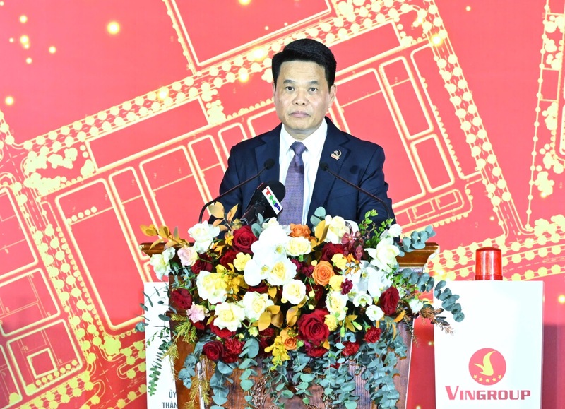 Ông Lê Ngọc Châu, Chủ tịch UBND TP. Hải Phòng phát biểu tại sự kiện. Ảnh: Cấn Dũng
