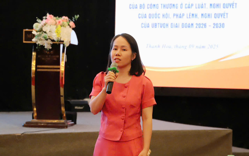 Bà Nguyễn Thị Giang - Pháp chế viên chính Vụ Pháp chế, Oklavip khuyến mã hấp dẫn mỗi ngày.