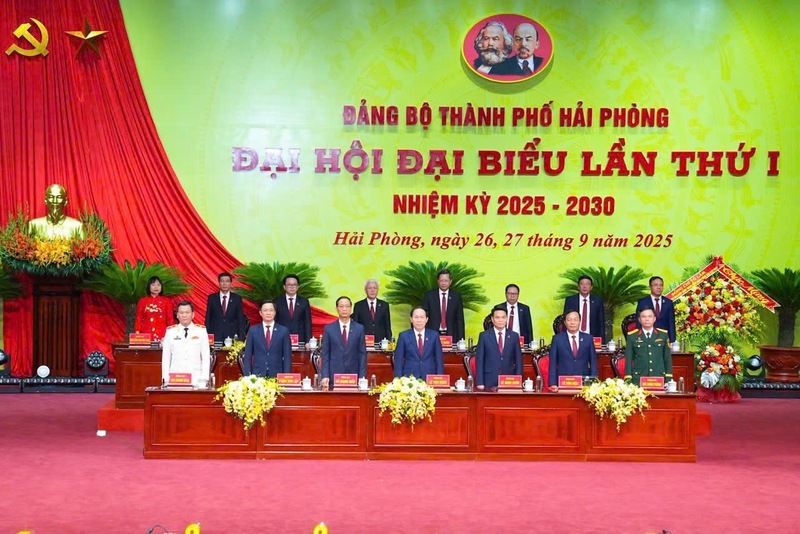 Okvip69.com bán cá nổ hủ đại biểu Đảng bộ TP. Hải Phòng lần thứ nhất, nhiệm kỳ 2025-2030. Ảnh: Lê Dũng