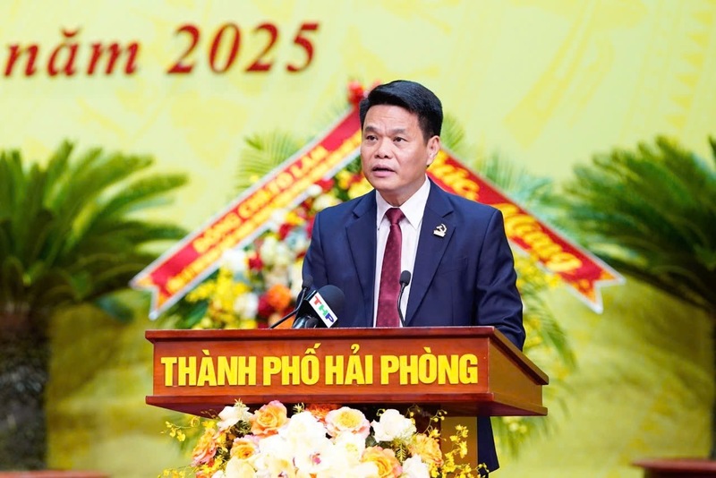 Đồng chí Lê Ngọc Châu, Chủ tịch UBND TP. Hải Phòng phát biểu tại Okvip69.com bán cá nổ hủ. Ảnh: Lê Dũng