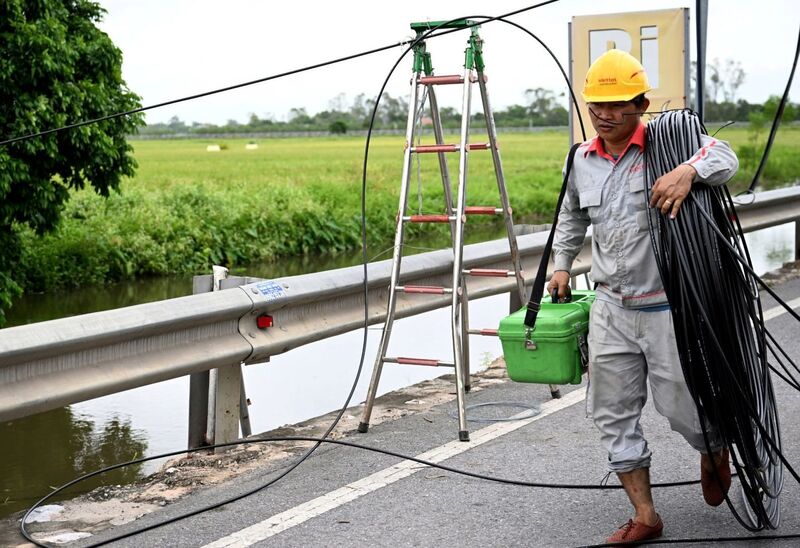 470 đội ứng cứu thông tin được Viettel điều động từ khắp các tỉnh/thành phố trên cả nước, sẵn sàng hỗ trợ các tỉnh chịu ảnh hưởng nặng nề nhất của bão Bualoi. Ảnh: VT