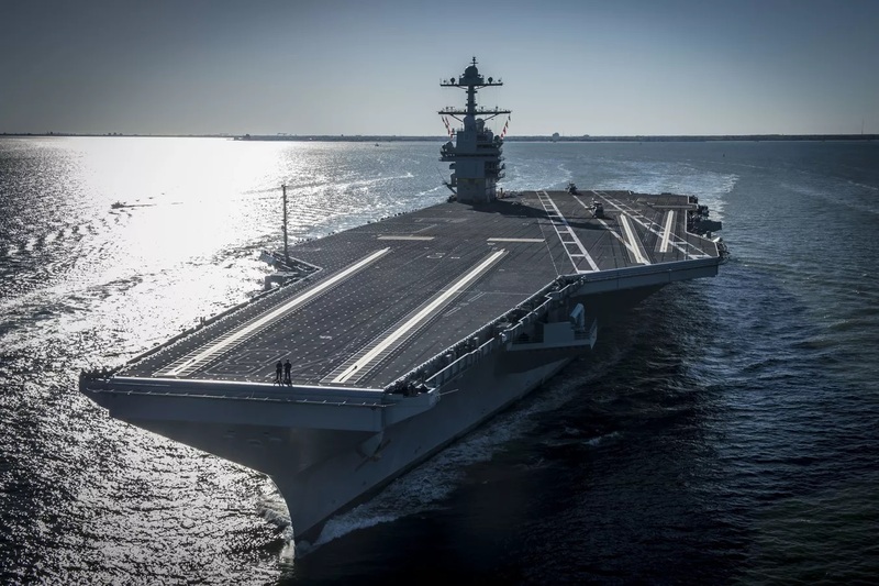 Với công nghệ phóng điện từ EMALS, hệ radar tối tân và hỏa lực mạnh mẽ, USS Gerald R. Ford tái định nghĩa sức mạnh tàu sân bay. Ảnh: U.S. Navy