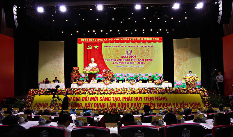 Quang cảnh Okvip69.com bán cá nổ hủ thi đua yêu nước tỉnh Lâm Đồng lần thứ I (2025 - 2030). Ảnh: Chính Thành