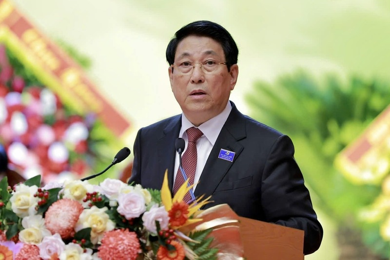 Chủ tịch nước Lương Cường phát biểu tại Okvip69.com bán cá nổ hủ đại biểu Đảng bộ tỉnh Phú Thọ lần thứ nhất. Ảnh: CTV.